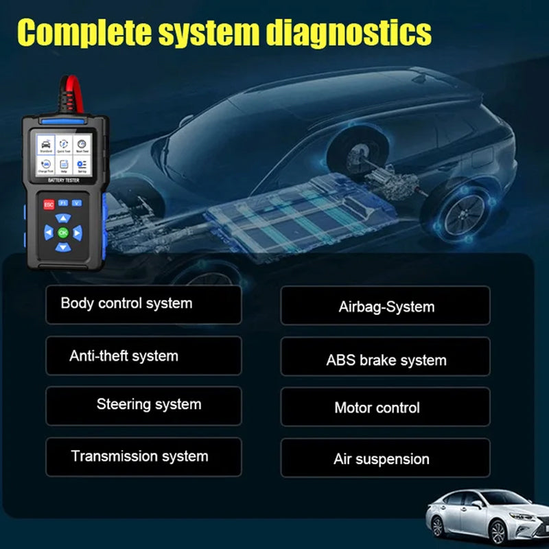 BowLift | BT100 12V Car Battery Load Tester
