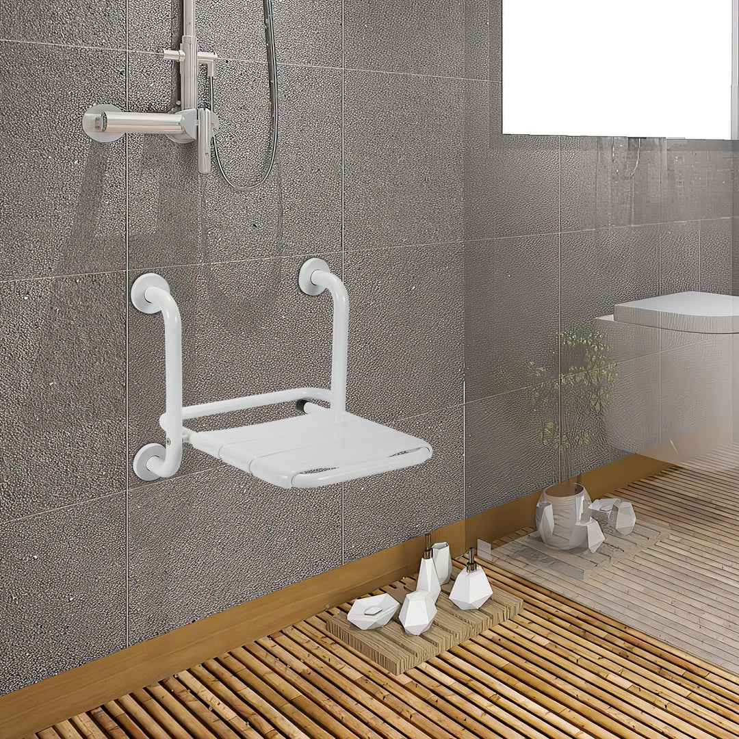 Foldable shower seat with armrests wall-mounted | Bowlift