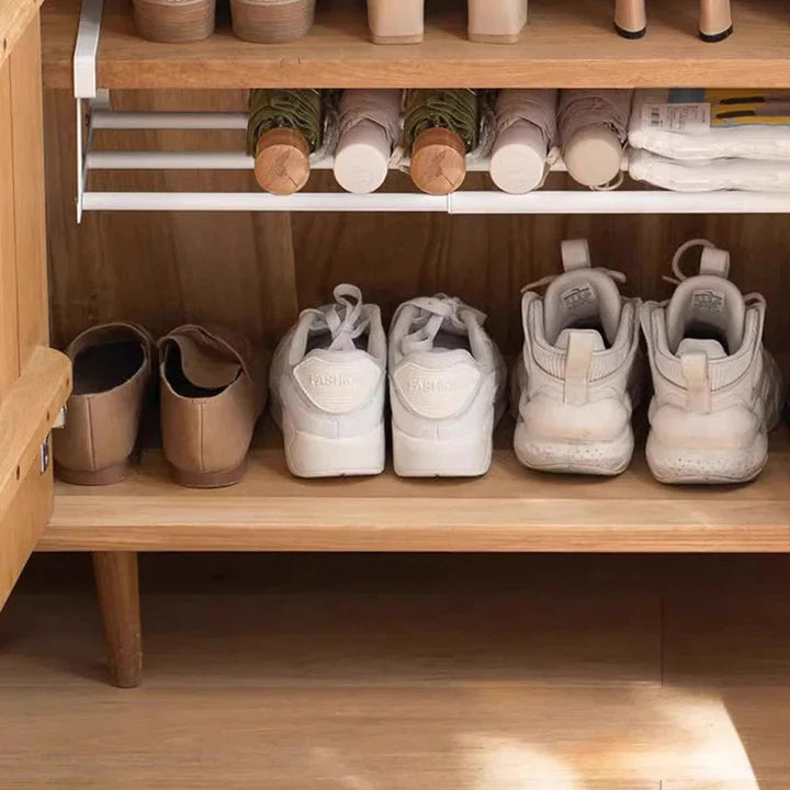 Under-shelf storage without drilling – adjustable 30–50 cm | Bowlift