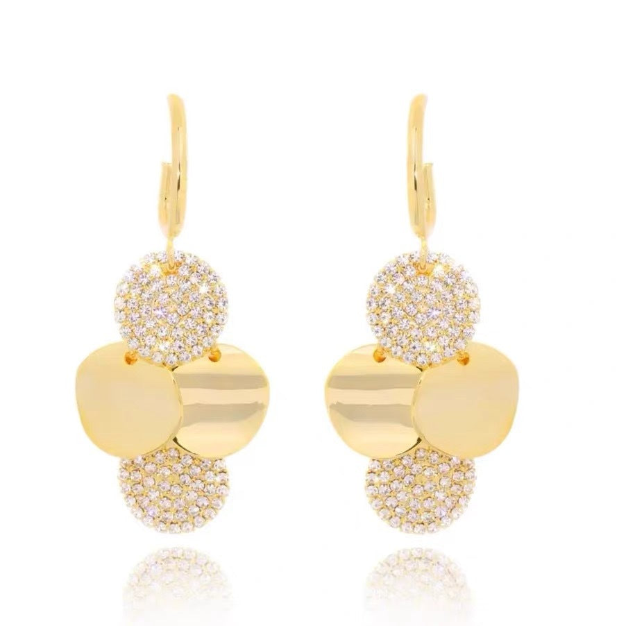 BowLift | Crystal Radiance Round Tassel Earrings