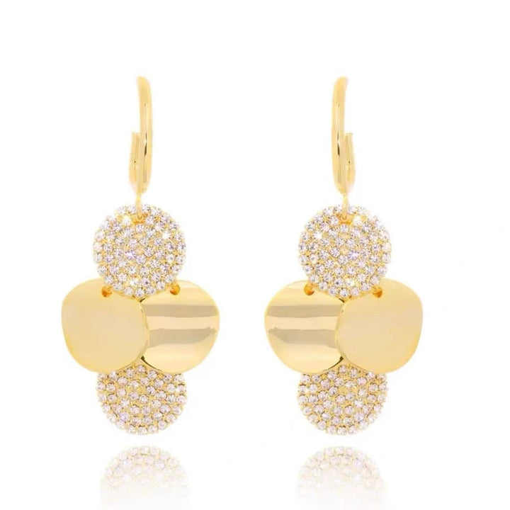 BowLift | Crystal Radiance Round Tassel Earrings