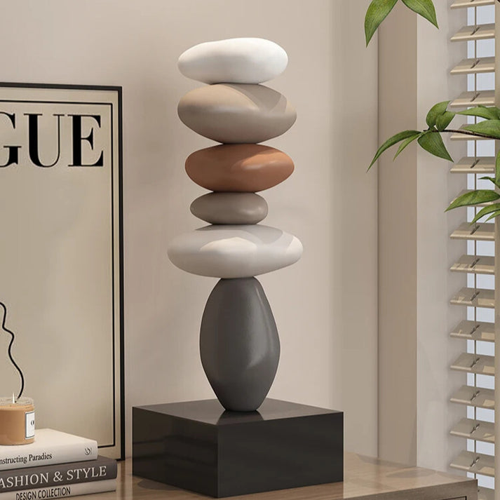 StoneBalance - Modern stable stone sculpture Bowlift