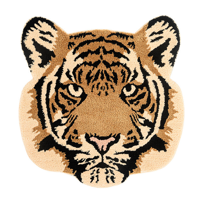 BowLift | Tiger Head Tufted Rug for Living Room and Kids Bedroom