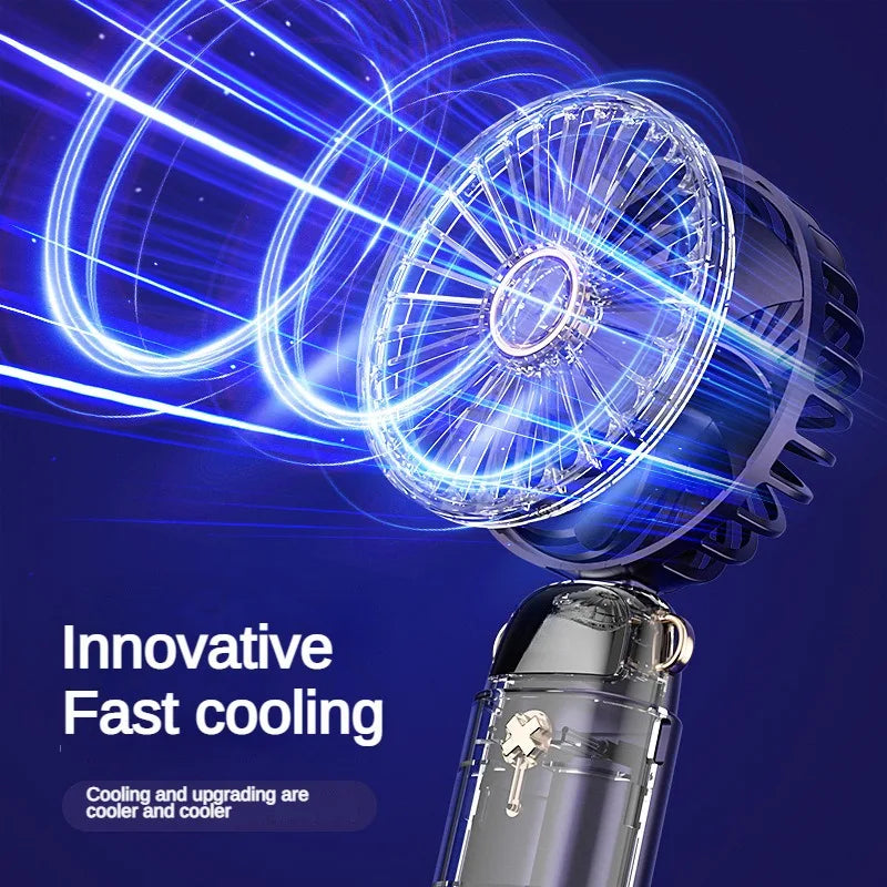 Portable USB Handheld Mini Fan with Phone Stand | Bowlift
