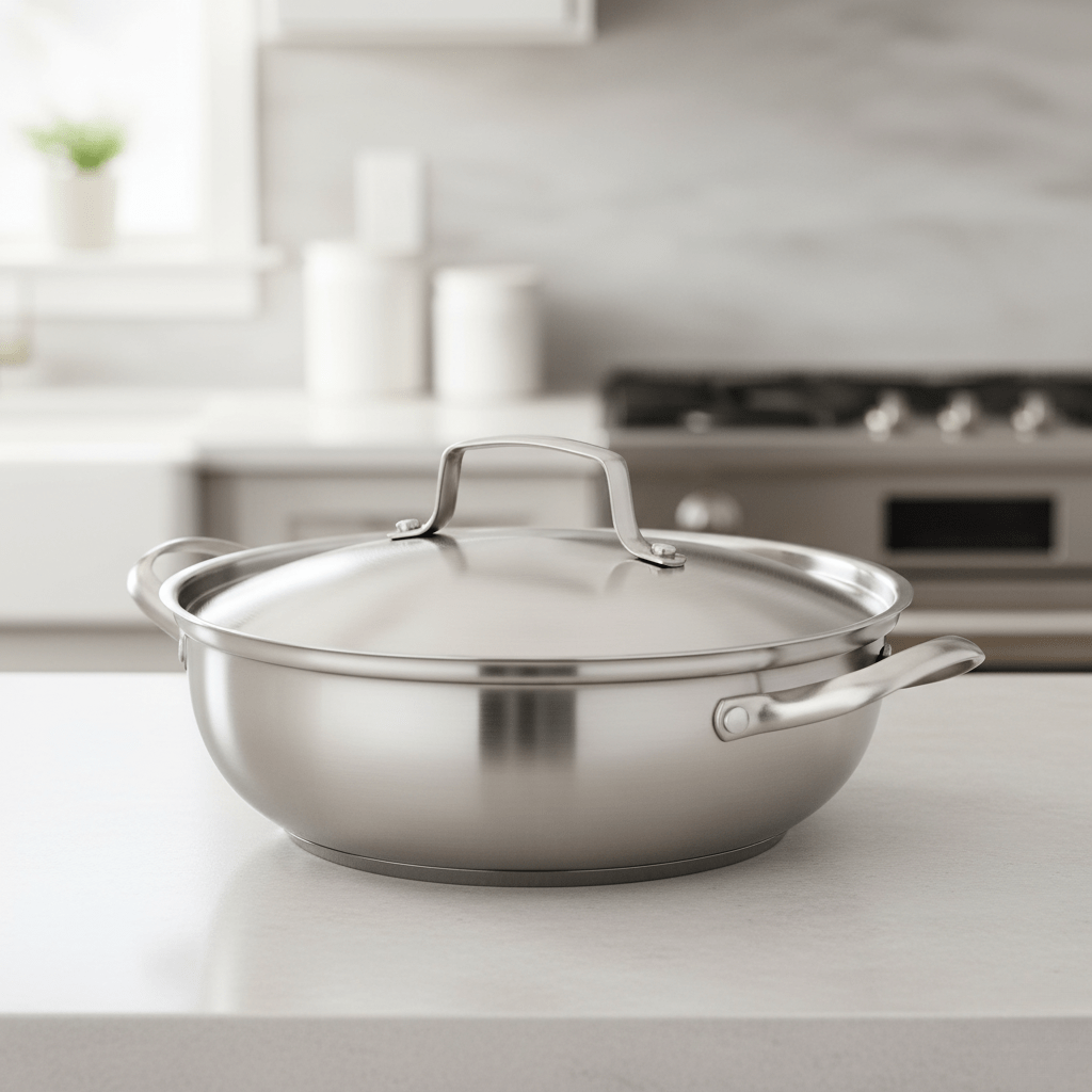 BowLift | Stainless Steel Cooking Pot 26 cm with Even Heat Distribution