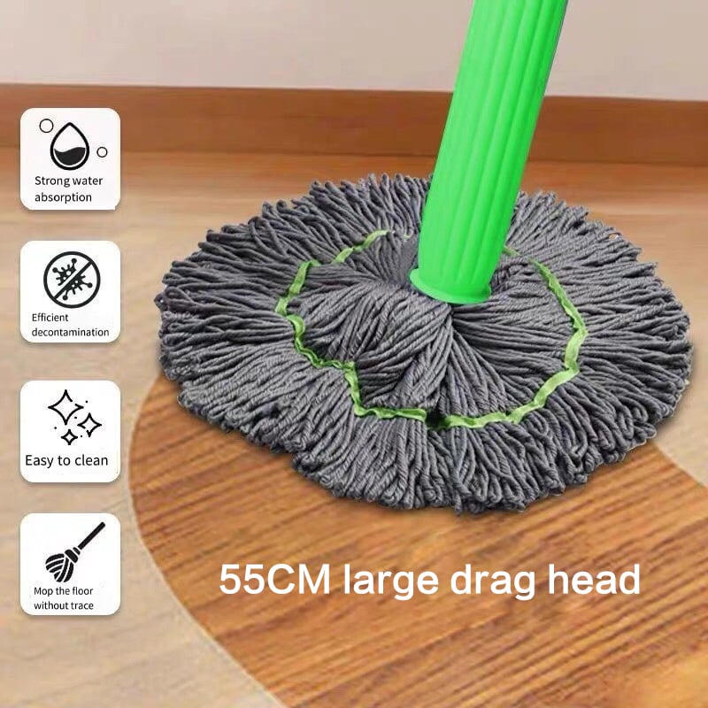 BowLift | Self-Wringing Floor Mop | 2-in-1 Wet & Dry Cleaning | Microfiber Flat Mop with 360° Rotation