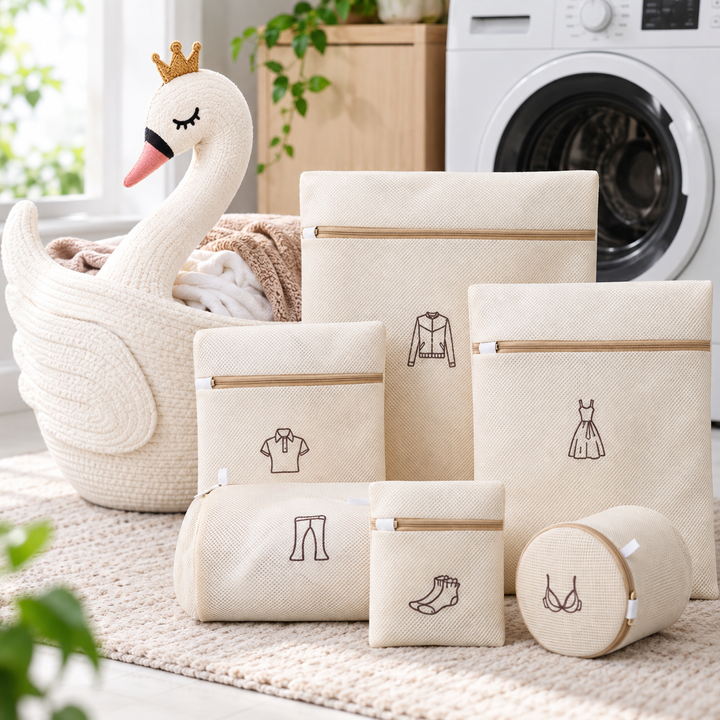 Assorted-Sized Protective Mesh Laundry Bag Set for Delicates Bowlift