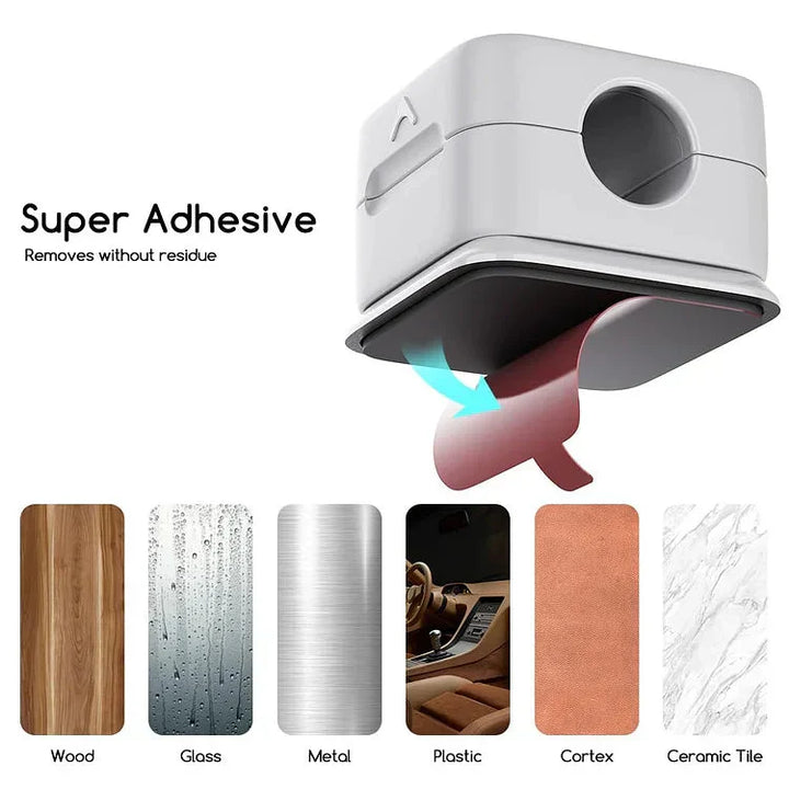 BowLift | Magnetic Cable Organizer | Desktop Cord Management Hub | Adhesive & Residue-Free