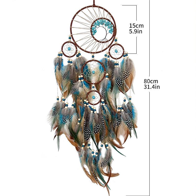 BowLift | Turquoise Tree of Life Feather Dreamcatcher