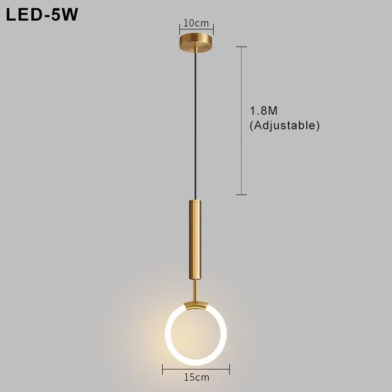 BowLift | LED Pendant Light Fixture - Nordic Design with Simple Style - Ideal for Dining Room, Kitchen, and Living Room Lighting