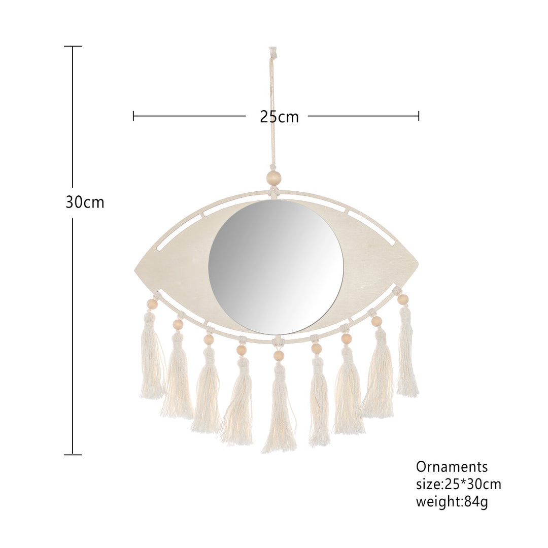 BowLift | Boho Macrame Eye Mirror Wall Decor