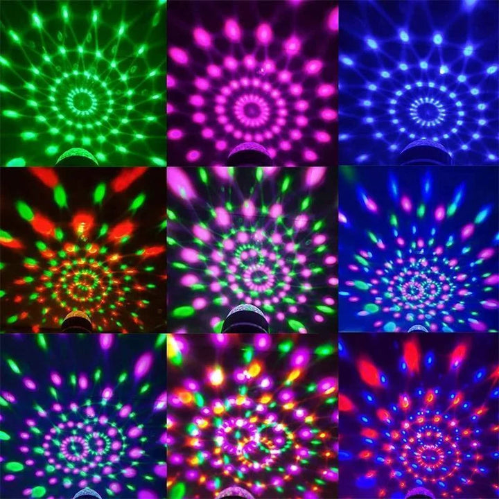 DiscoSpin LED Party Lamp – Rotating RGB Ambient Lighting 3W | Bowlift