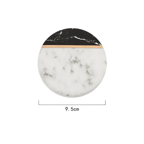 BowLift | Elegant Marble Ceramic Coasters