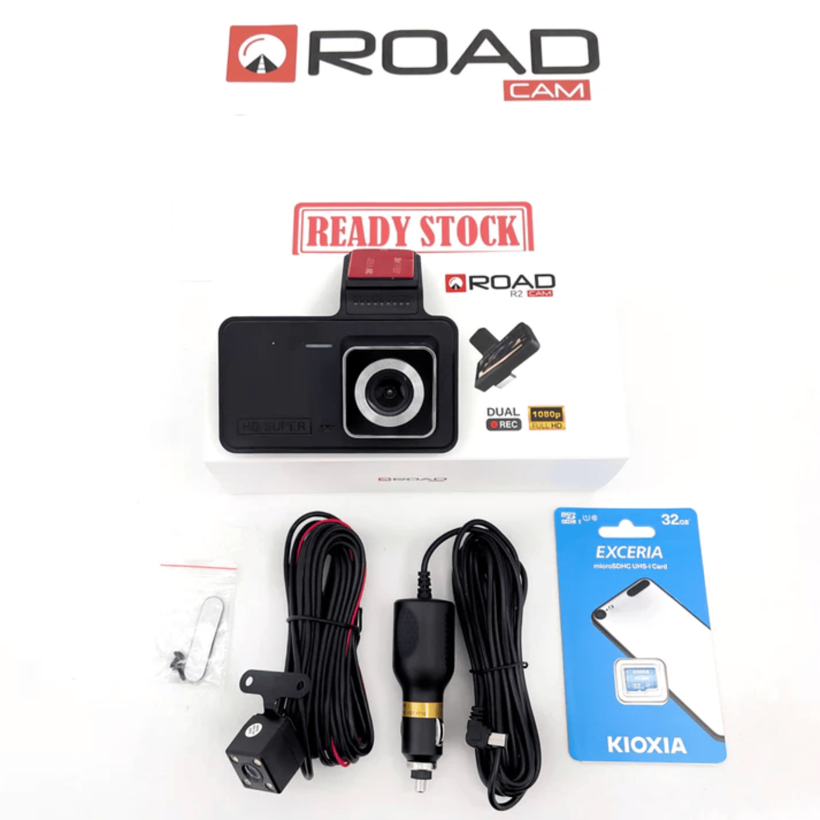 BowLift |  Dashcam with two lenses, 1080P HD and night vision - 170° wide angle
