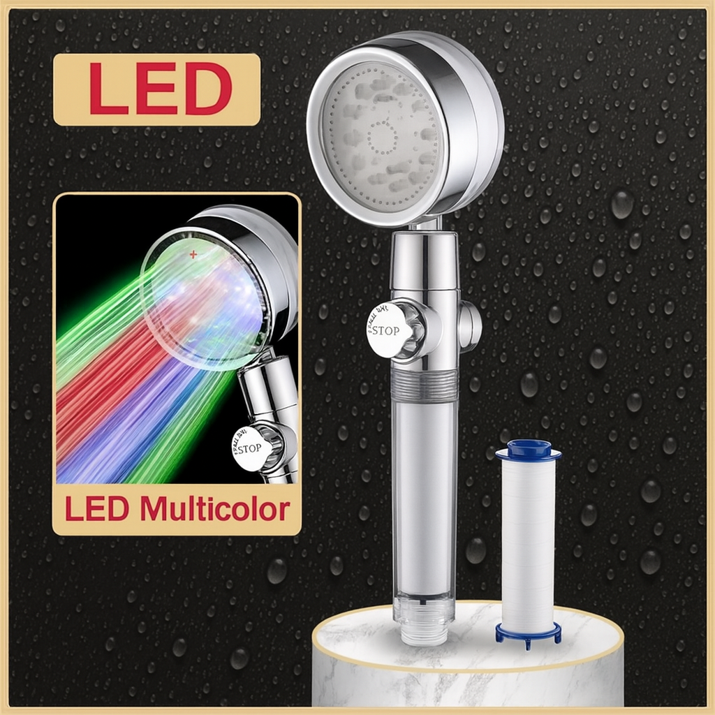 BowLift | Hydro Colorful High-Pressure Rainfall Shower Head