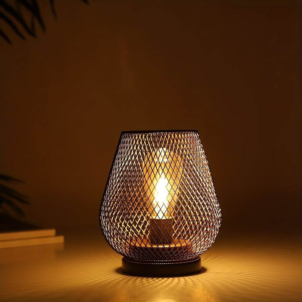 BowLift | RusticMesh Table Lamp Set – Industrial Style and Atmospheric Lighting