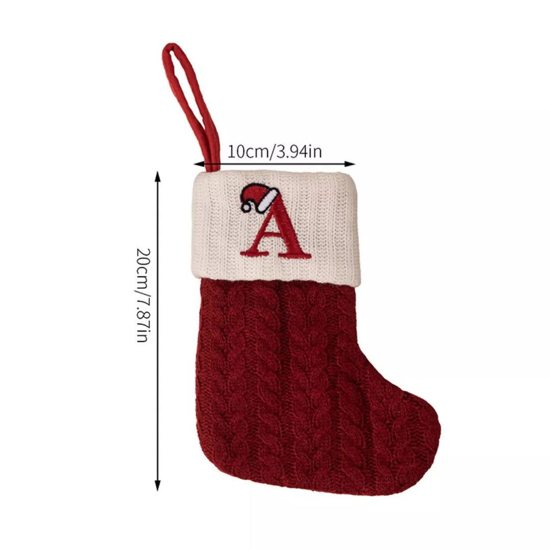 BowLift | Cable-Knit Contrast Christmas Stockings