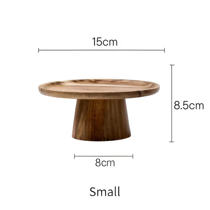 BowLift | High Stand Wooden Cake Plate