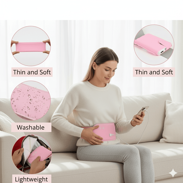 BowLift | CALMCORE – Electric Abdominal Heating Pad with Heat & Vibration