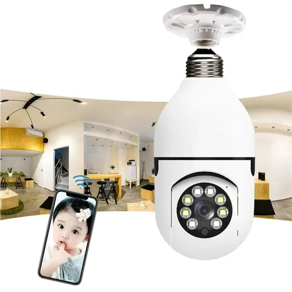 Security camera with light bulb | Bowlift