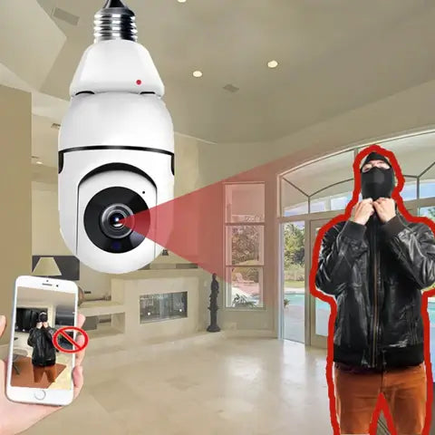 Security camera with light bulb | Bowlift