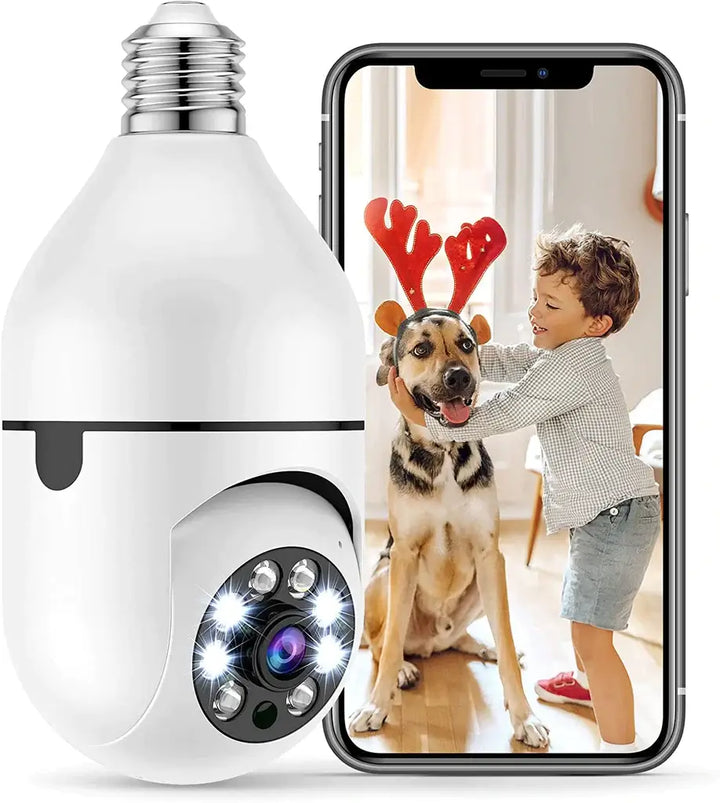 Security camera with light bulb | Bowlift