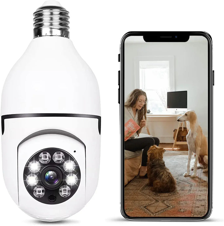 Security camera with light bulb | Bowlift