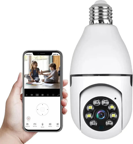 Security camera with light bulb | Bowlift