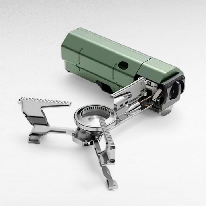 BowLift | Camping Gas Burner | Windproof, Fuel-Efficient & Compact for Outdoor Cooking Adventures