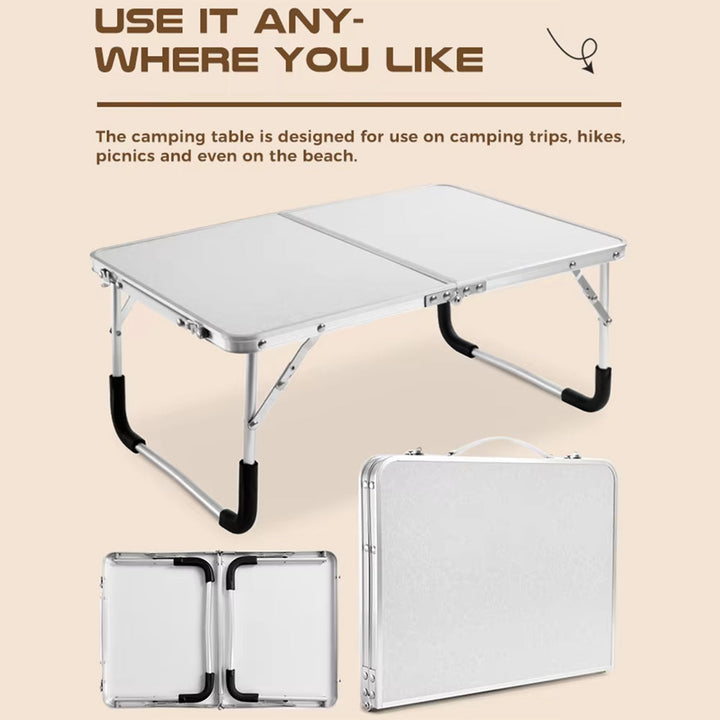 Foldable lightweight camping table made of aluminum | Bowlift