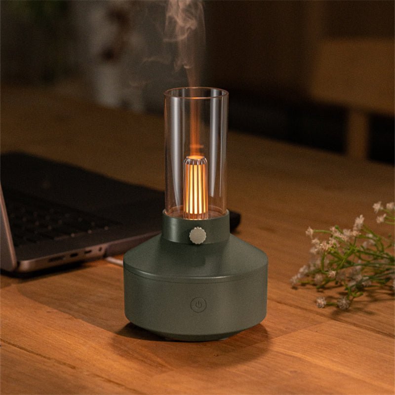 BowLift | Aroma diffuser LumaScent | Fragrance & Candlelight | 0.5L Tank | Silent & Automatic Shutdown