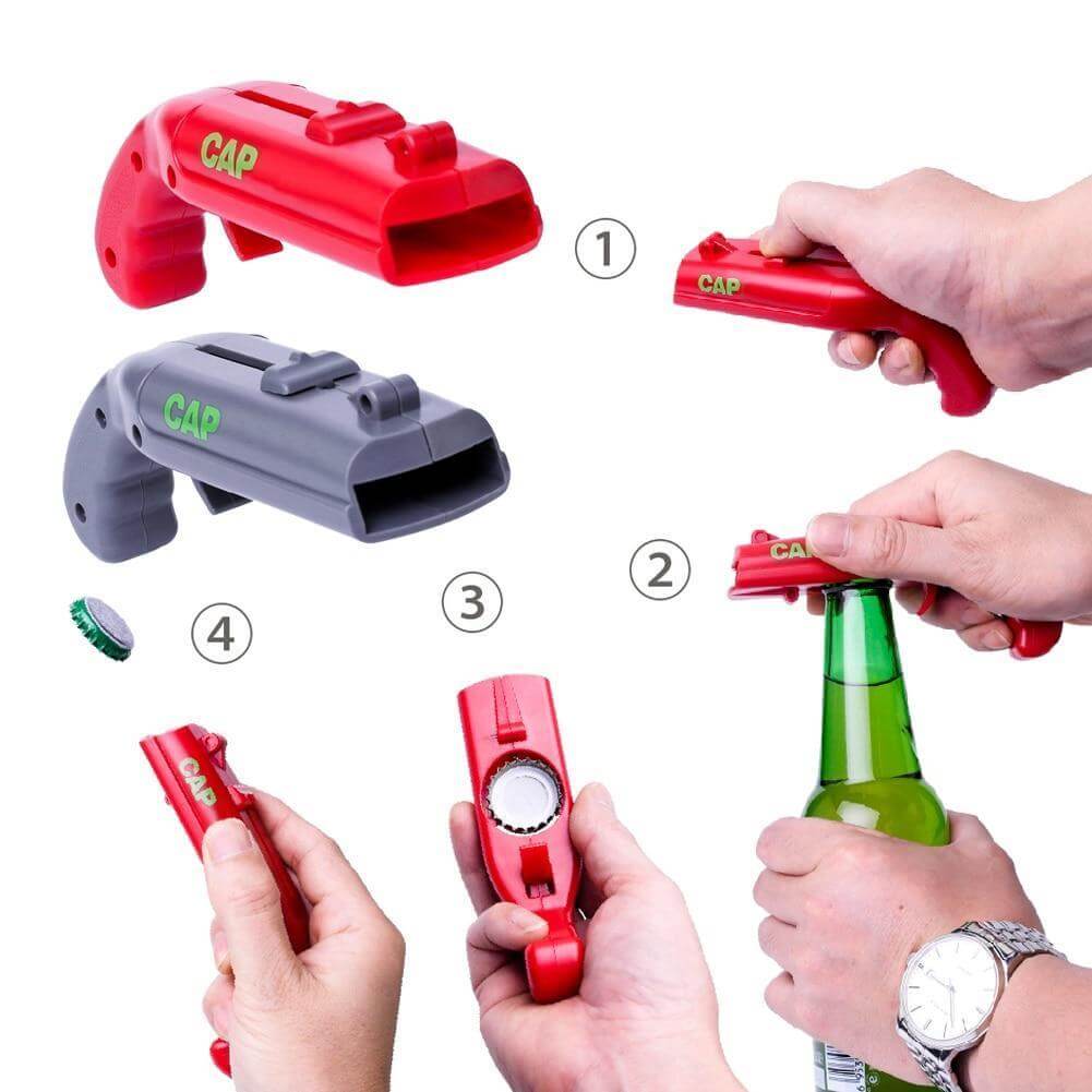 BowLift | Cap-launching Bottle Opener "BlastCap" – Up to 16 meter range