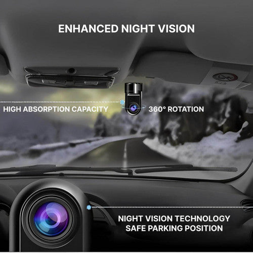 BowLift | High-Definition Car Dashcam with Night Vision & Loop Recording for Vehicle Security and Accident Monitoring