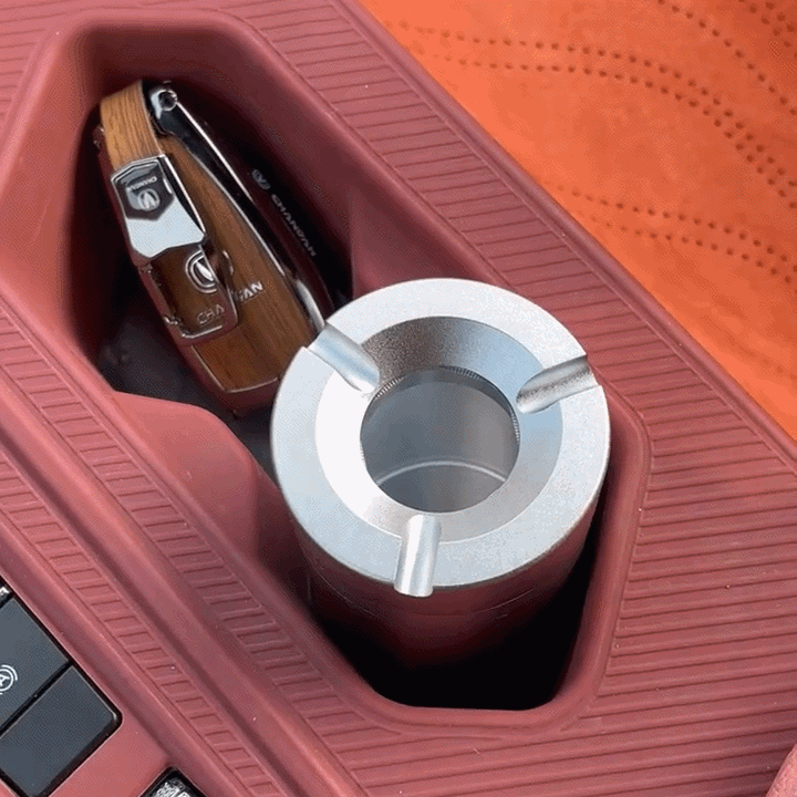 360° Stainless Steel Ashtray with Twist Lid | Bowlift