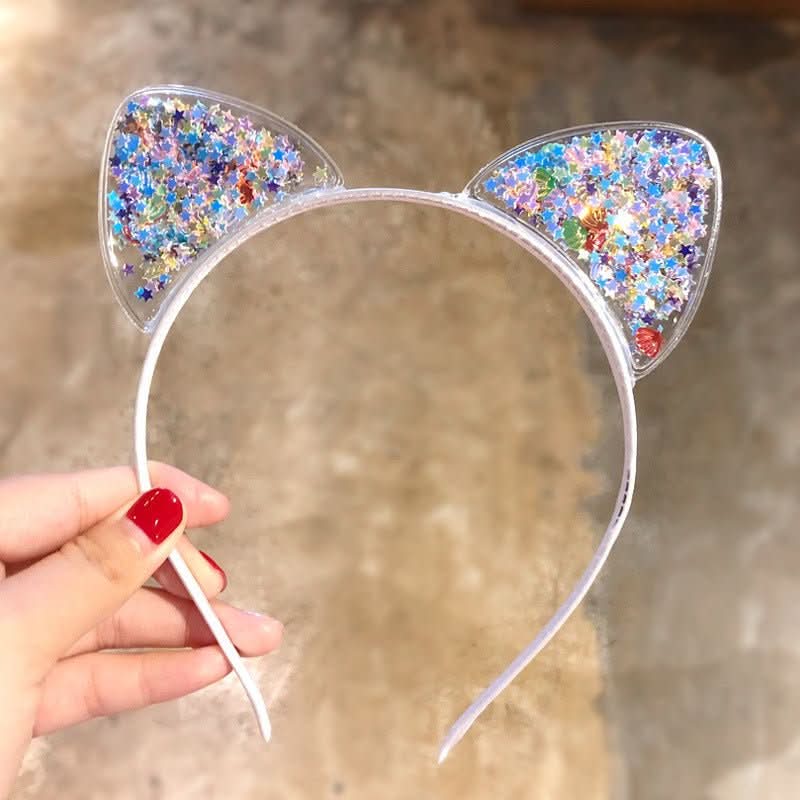 BowLift | Glitter hairband with cat ears | Stylish hairband for parties & special occasions