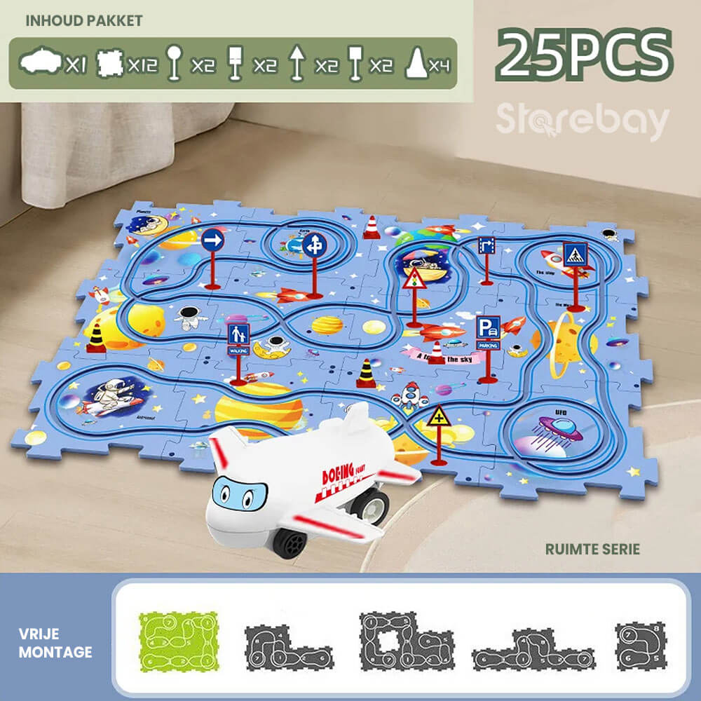 BowLift | Carpuzzle – Creative race track puzzle with car & accessories