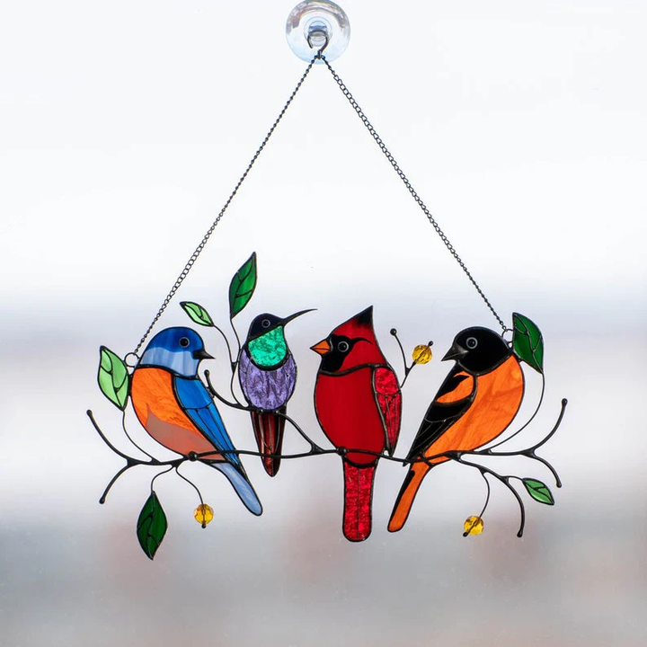 BowLift | Glass window decorations in the shape of birds