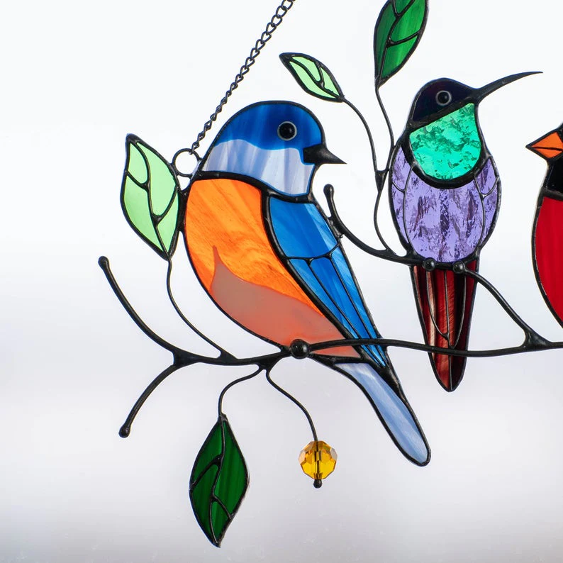 BowLift | Glass window decorations in the shape of birds