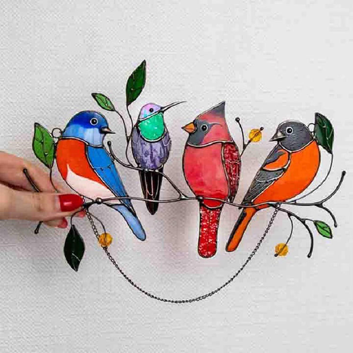 BowLift | Glass window decorations in the shape of birds