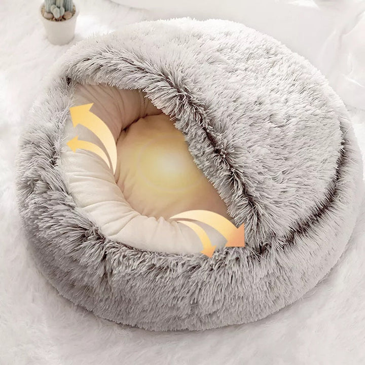 BowLift | Cozy Pet Cave Bed, Ideal for Dogs and Cats of All Sizes