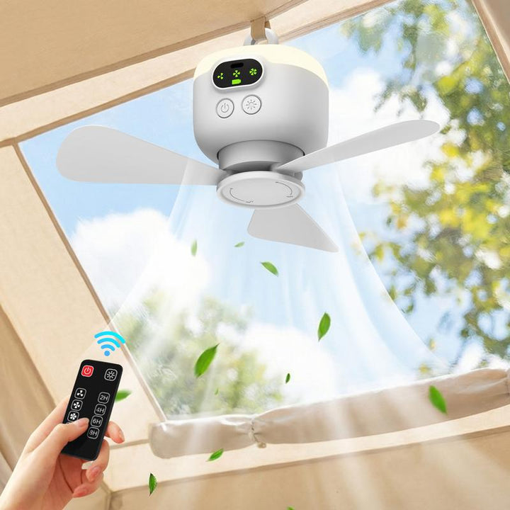 Rechargeable Ceiling Fan with LED Lights | Bowlift