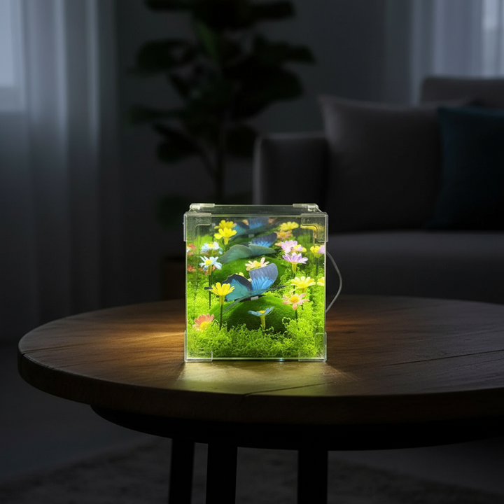 BowLift | LED Butterfly Garden Cube Night Light Decor
