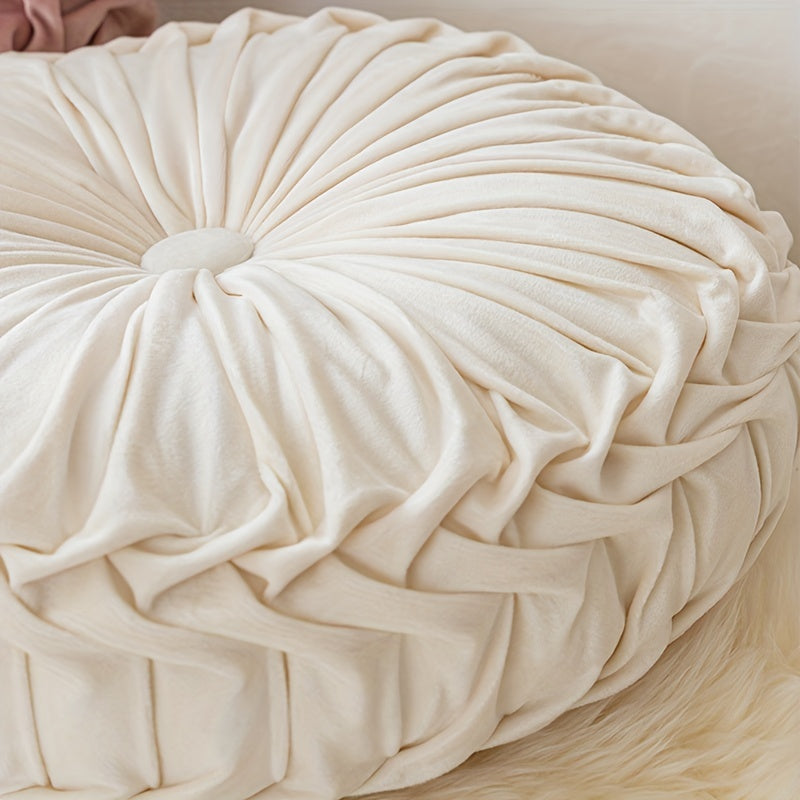 BowLift | VelvetGlow - Soft Round Cushion for Cozy Spaces