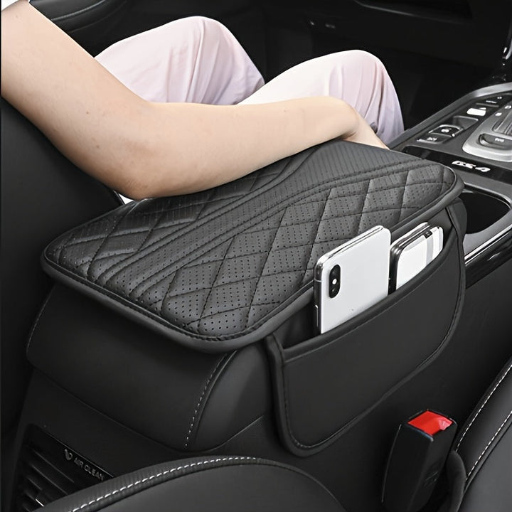 Car Armrest Organizer PU Leather with Pocket | Bowlift
