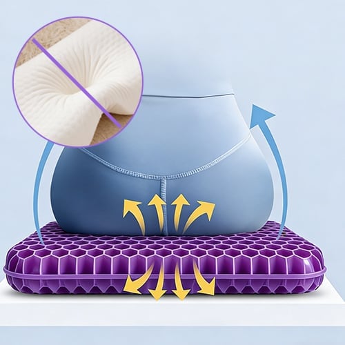Gel seat cushion for comfortable sitting | Bowlift