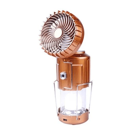Portable Stretchable Solar Lithium Battery Electric Fan + Emergency Light | Bowlift