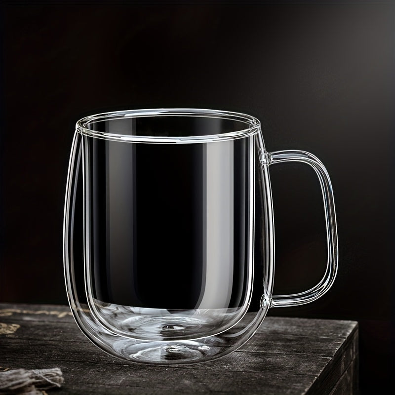 ThermoSip Double-Walled Glass Mug – Borosilicate Glass, Heat-Resistant & Elegant | Bowlift