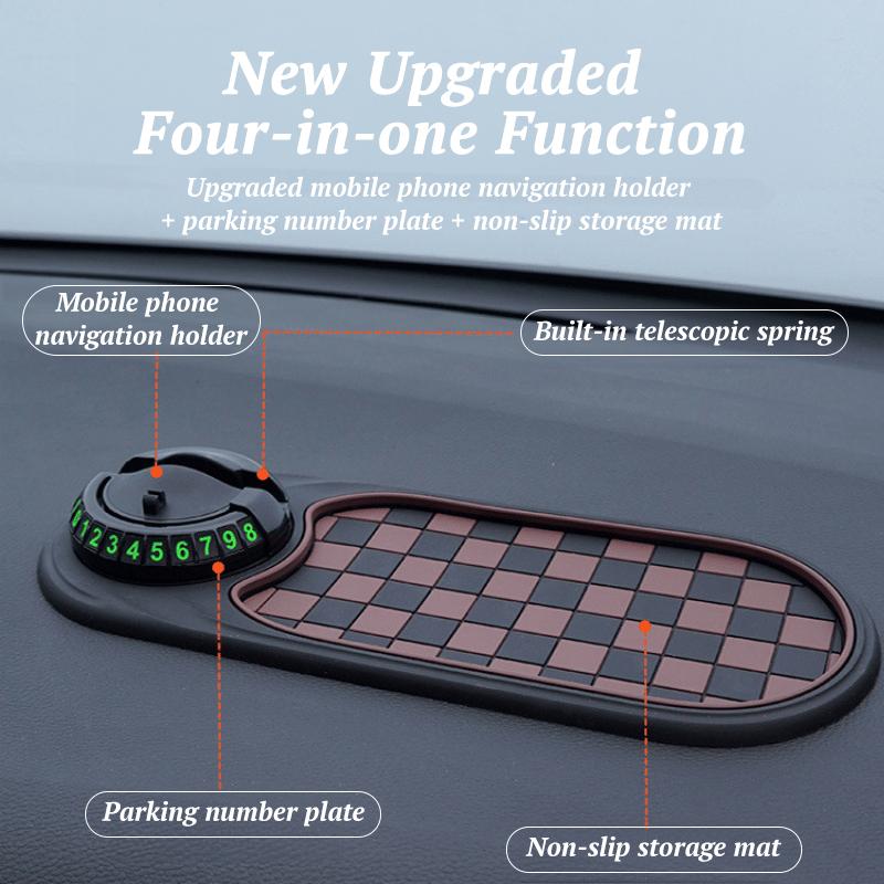 BowLift | Woyuosn Multifunction Car Mat with Phone Holder Hidden Number Plate