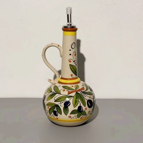 Ceramic Oil Bottle Kitchen Seasoning Dispenser with Drip-Free Spout | Bowlift