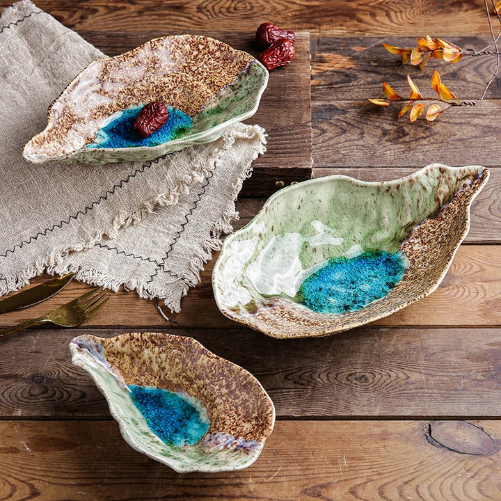 Ceramic Oyster Creative Plate Sushi Sashimi Cold Dish Tableware Plate | Bowlift